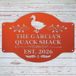 Duck coop sign available in multiple colors and sizes
