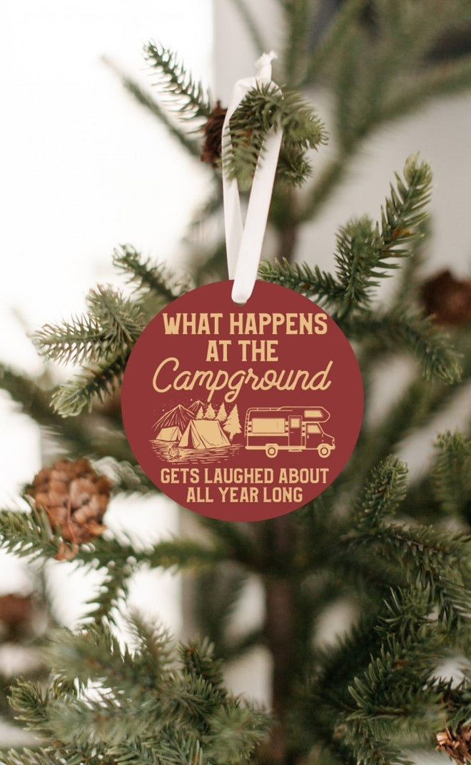 Funny Camping Christmas Gift Ornament | Farmhouse World