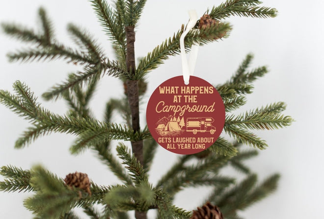 Funny Camping Christmas Gift Ornament | Farmhouse World