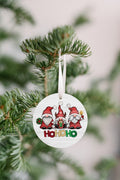 Gnome Christmas Ornament HO HO HO | Farmhouse World