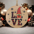 Love Gnome Christmas Ornament | Farmhouse World