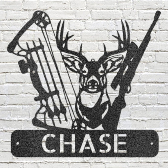 Personalized Deer Hunter Sign | Farmhouse World