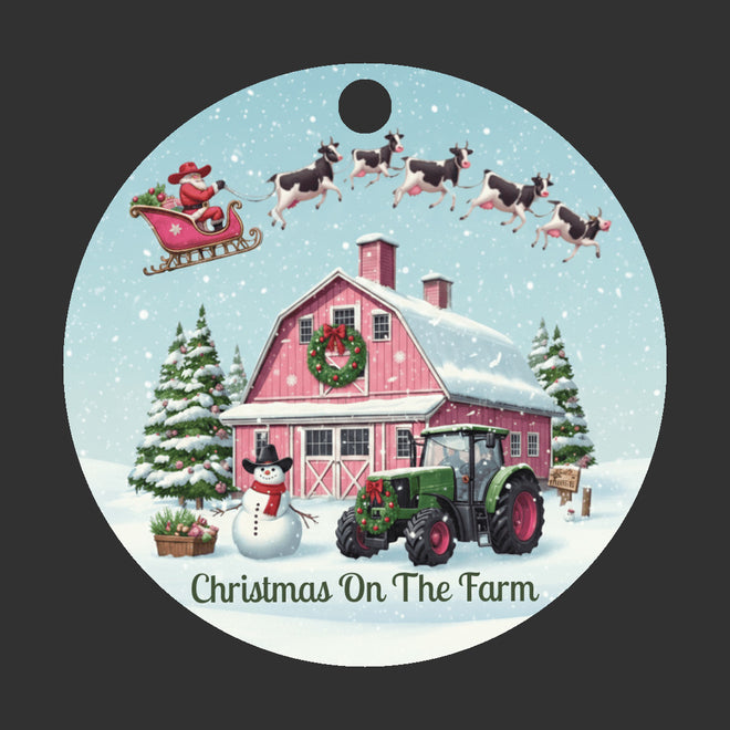 Christmas on the Farm Ornament
