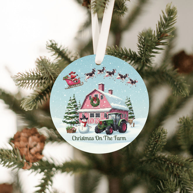 Christmas on the Farm Ornament