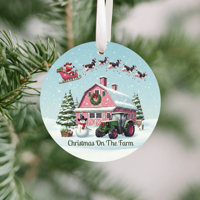 Christmas on the Farm Ornament