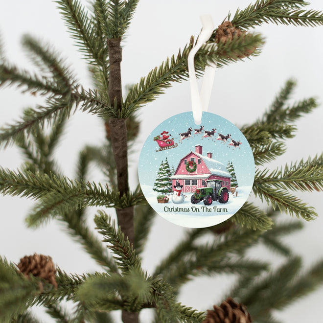 Christmas on the Farm Ornament