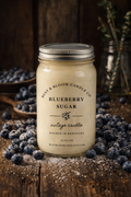 sweet blueberry scented candle rustic home