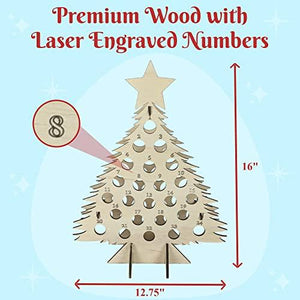 rustic alcohol advent calendar display