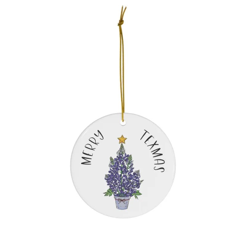 Bluebonnet Tree Ornament Merry Texmas | Farmhouse World