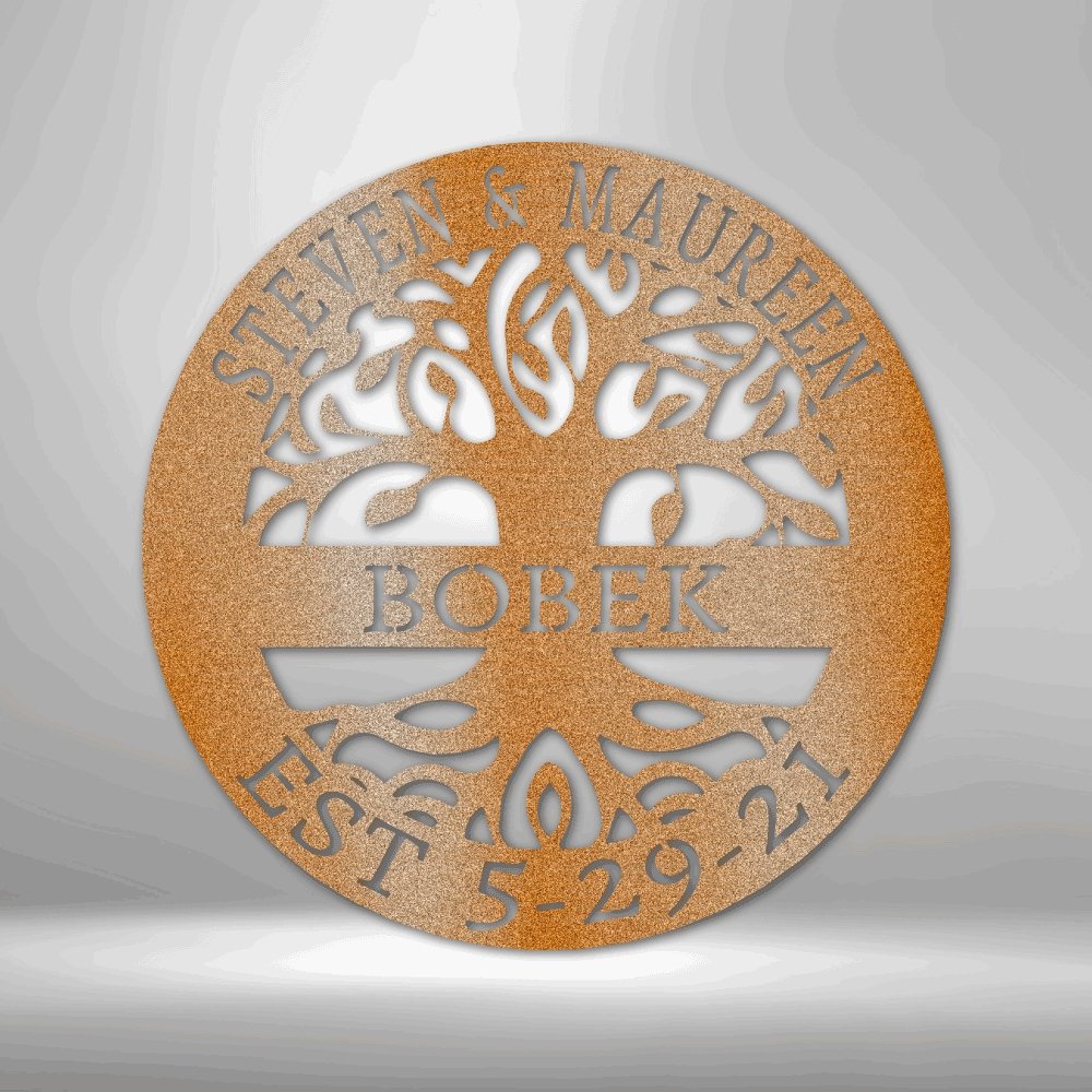 Established Family Signs with Tree of Life Wall Art | Farmhouse World