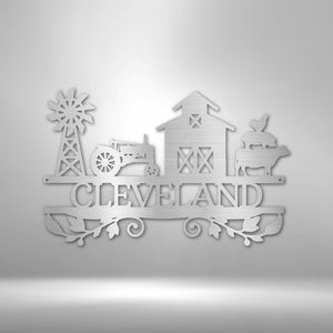 Farm Life Metal Sign Personalized | Farmhouse World