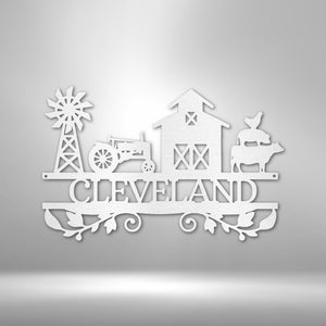 Farm Life Metal Sign Personalized | Farmhouse World