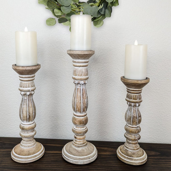 Farmhouse Candle Holders - 4 Styles | Farmhouse World