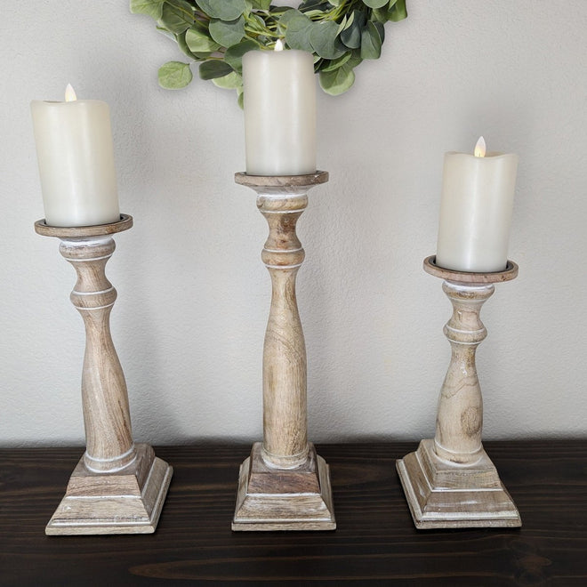Farmhouse Candle Holders - 4 Styles | Farmhouse World