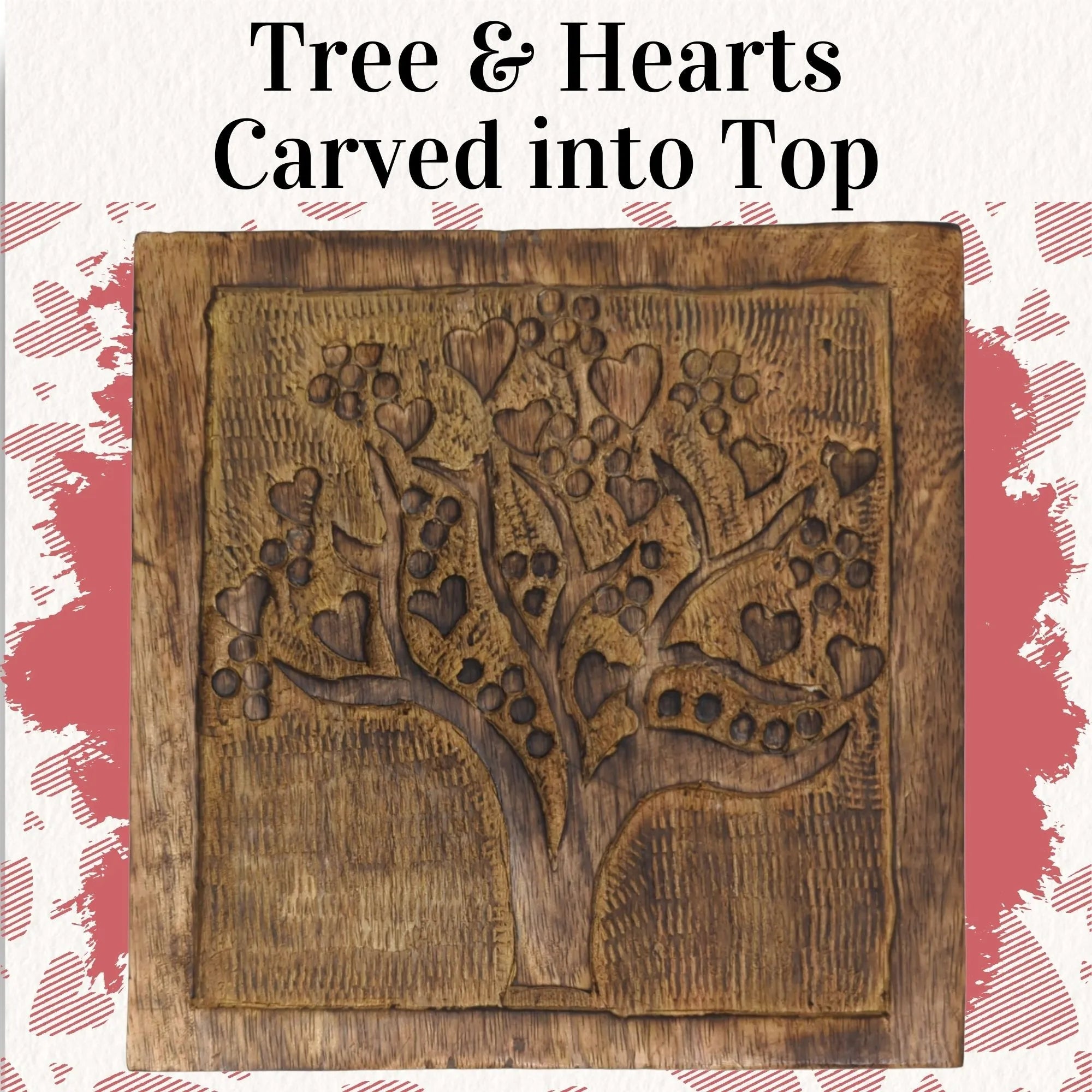 Hand-Carved "Tree of Love" Box | Farmhouse World