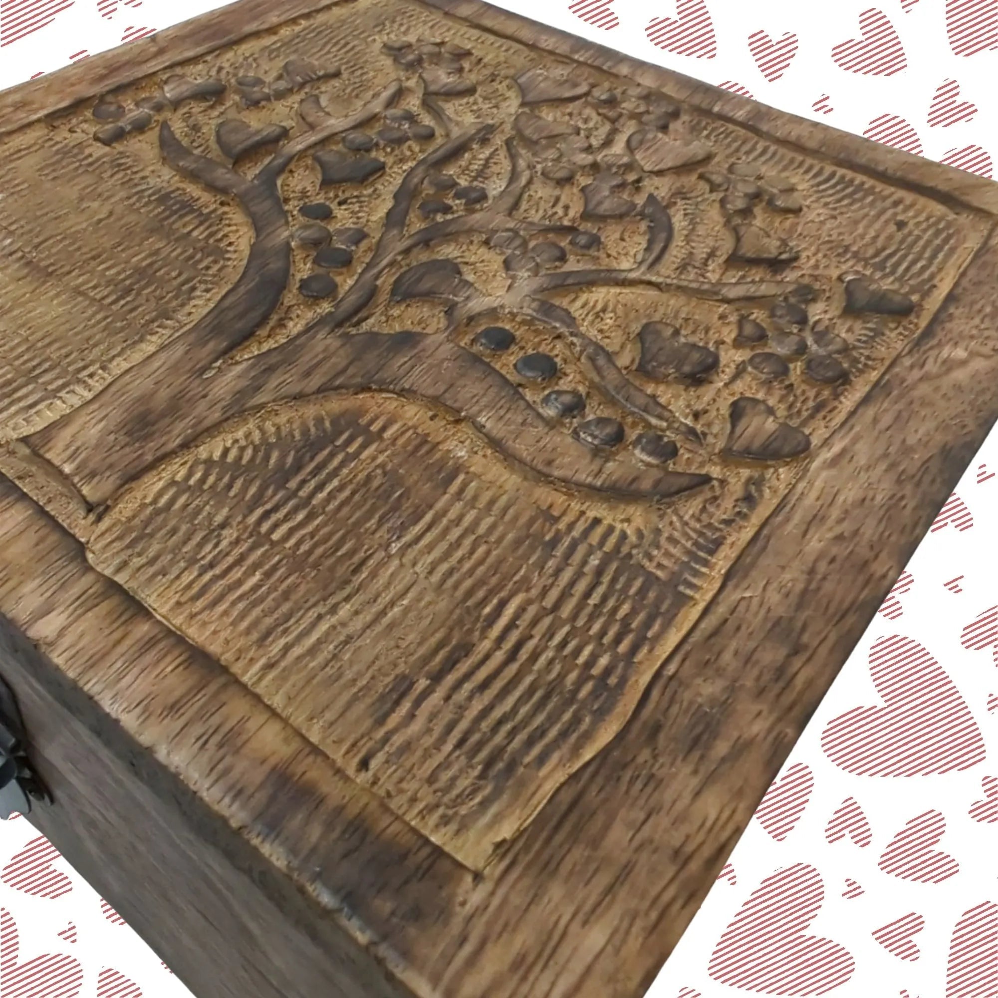 Hand-Carved "Tree of Love" Box | Farmhouse World
