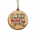 It's The Most Wonderful Wine of the Year - Christmas Ornament | Farmhouse World