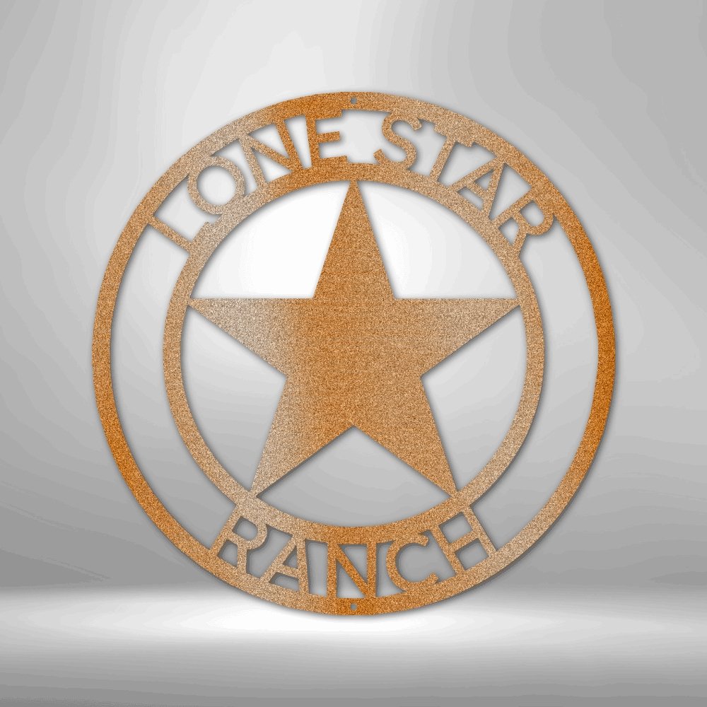 Lone Star Personalized Steel Sign | Farmhouse World