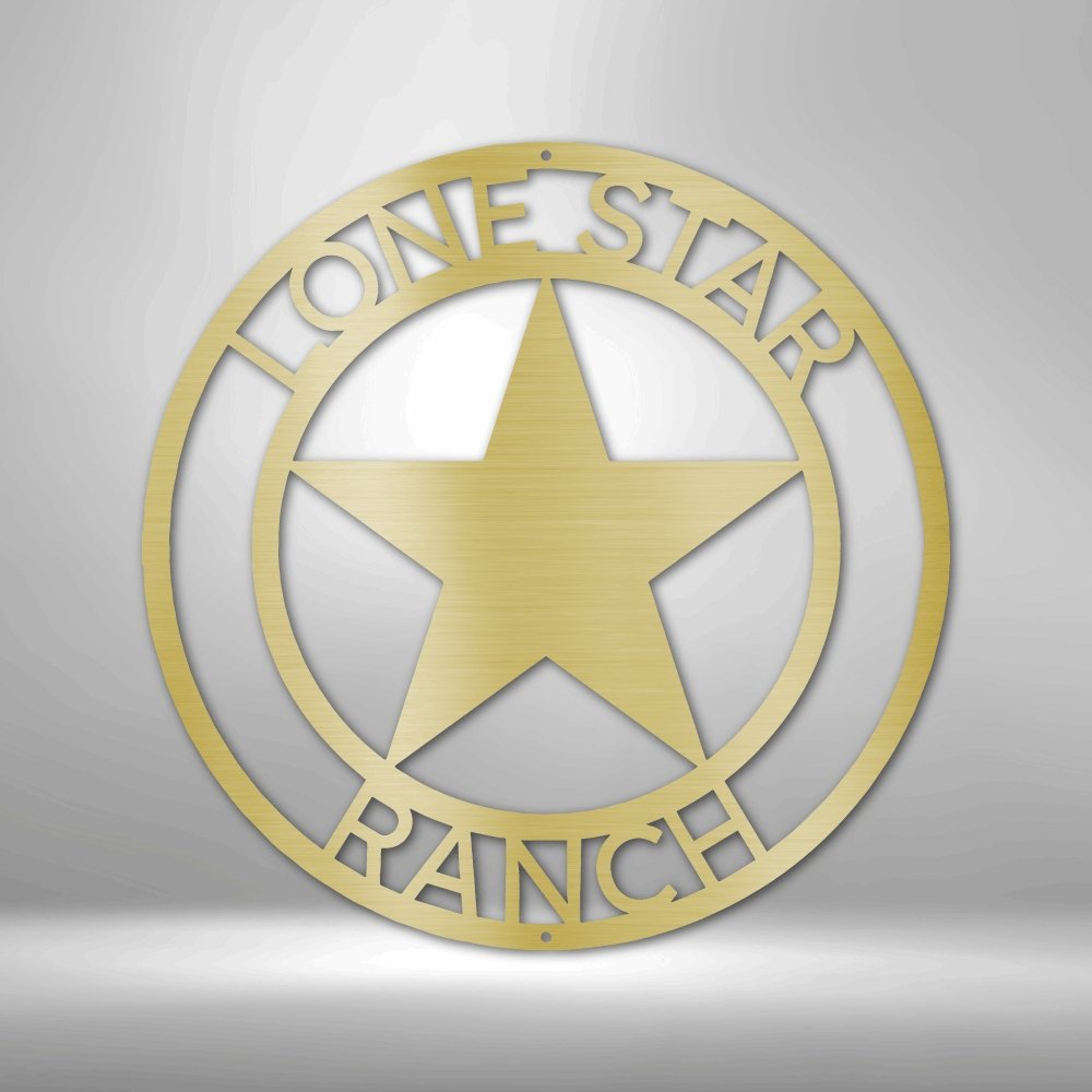 Lone Star Personalized Steel Sign | Farmhouse World