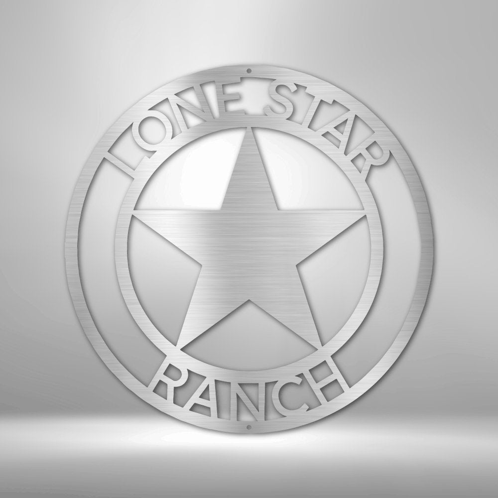 Lone Star Personalized Steel Sign | Farmhouse World