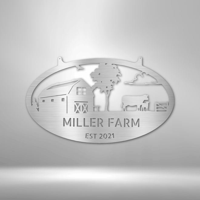 Personalized Farmstead Metal Sign