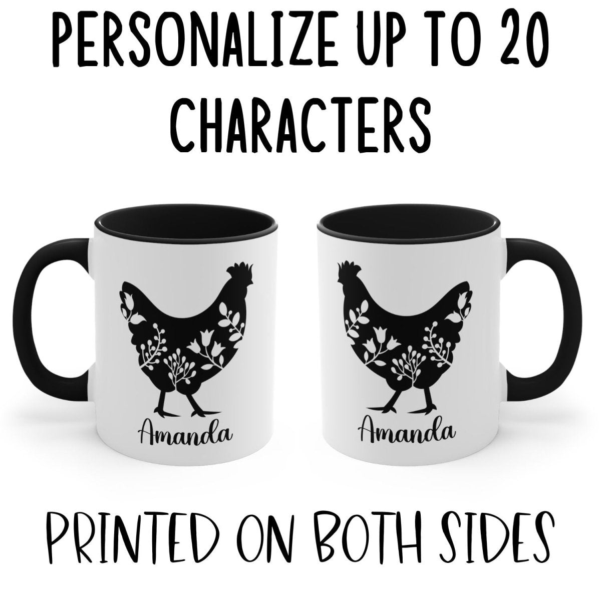 Personalized Chicken Mug | Farmhouse World