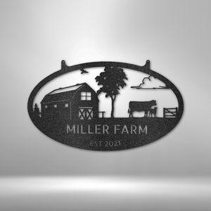 Personalized Farmstead Metal Sign | Farmhouse World