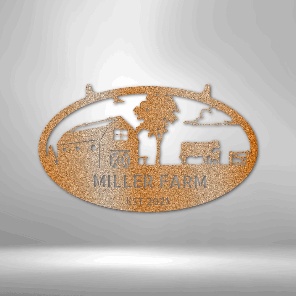 Personalized Farmstead Metal Sign | Farmhouse World