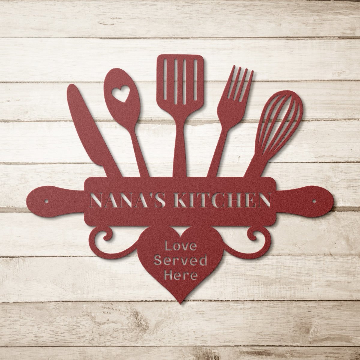 Personalized Kitchen Metal Sign | Farmhouse World