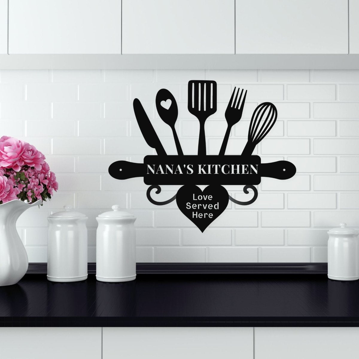Personalized Kitchen Metal Sign | Farmhouse World