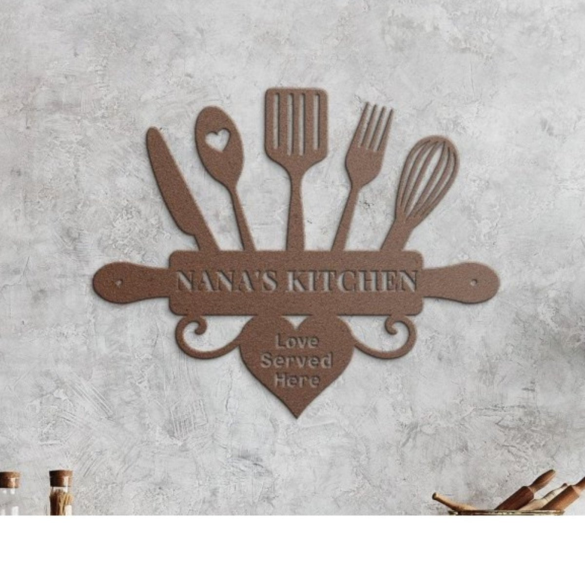 Personalized Kitchen Metal Sign | Farmhouse World