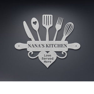 Personalized Kitchen Metal Sign | Farmhouse World