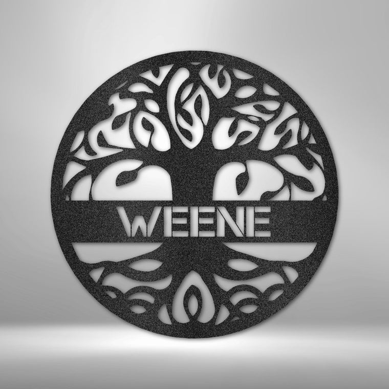 Personalized Tree of Life Metal Sign Wall Art | Farmhouse World
