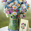 Pop-Up Flower Bouquet Greeting Card - Field of Daisies | Farmhouse World