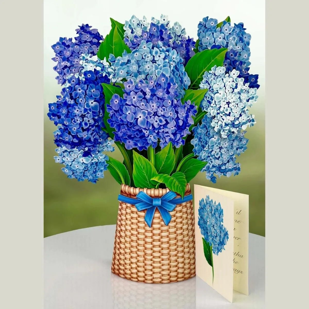 Pop-Up Flower Bouquet Greeting Card - Hydrangeas | Farmhouse World