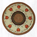 Pumpkin Round Rugs - Handwoven with 100% Natural Jute and Hand-Stenciled | Farmhouse World