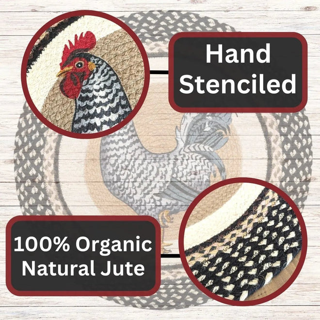 Round Rooster Rugs | Farmhouse World