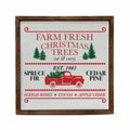 Rustic red truck Christmas sign farmhouse wall decor