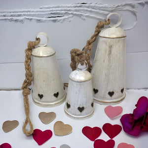 Rustic Elegant Wedding Bells: Set of 3 | Farmhouse World