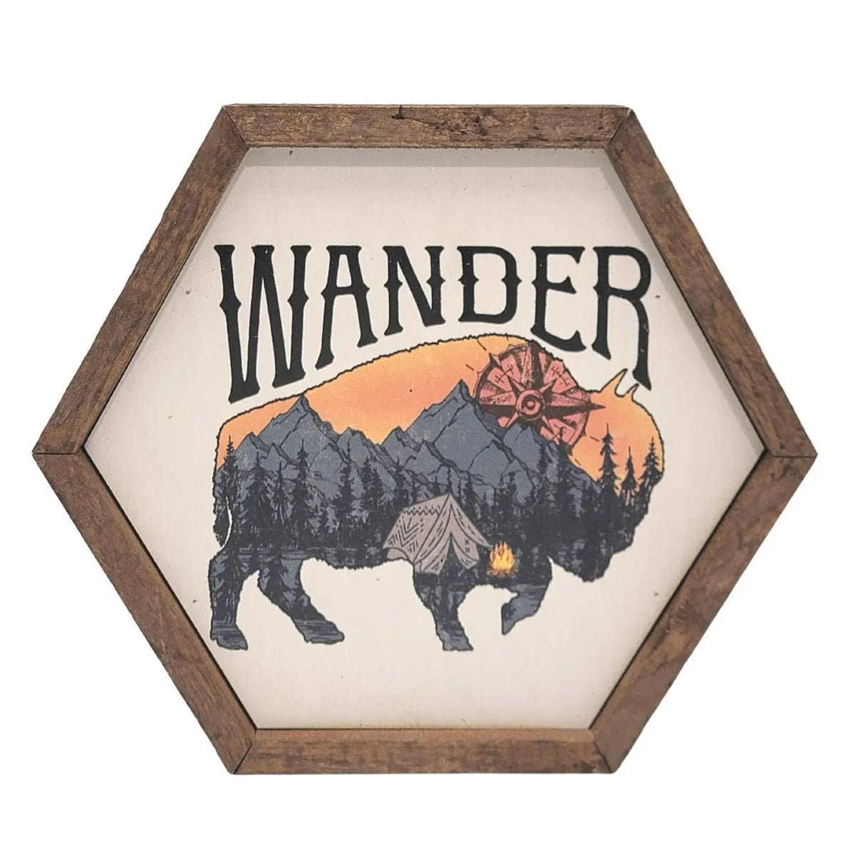 Wander Bison Sign | Farmhouse World