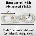 Wood Chain Decor - 3 Colors | Farmhouse World