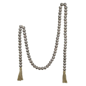 Wooden Bead Garland - Silver or Gold | Farmhouse World