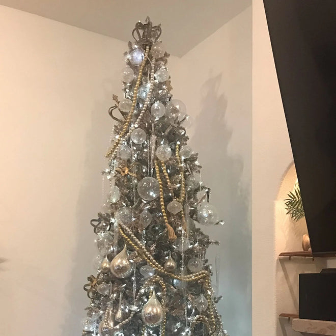 Wooden Bead Garland - Silver or Gold | Farmhouse World