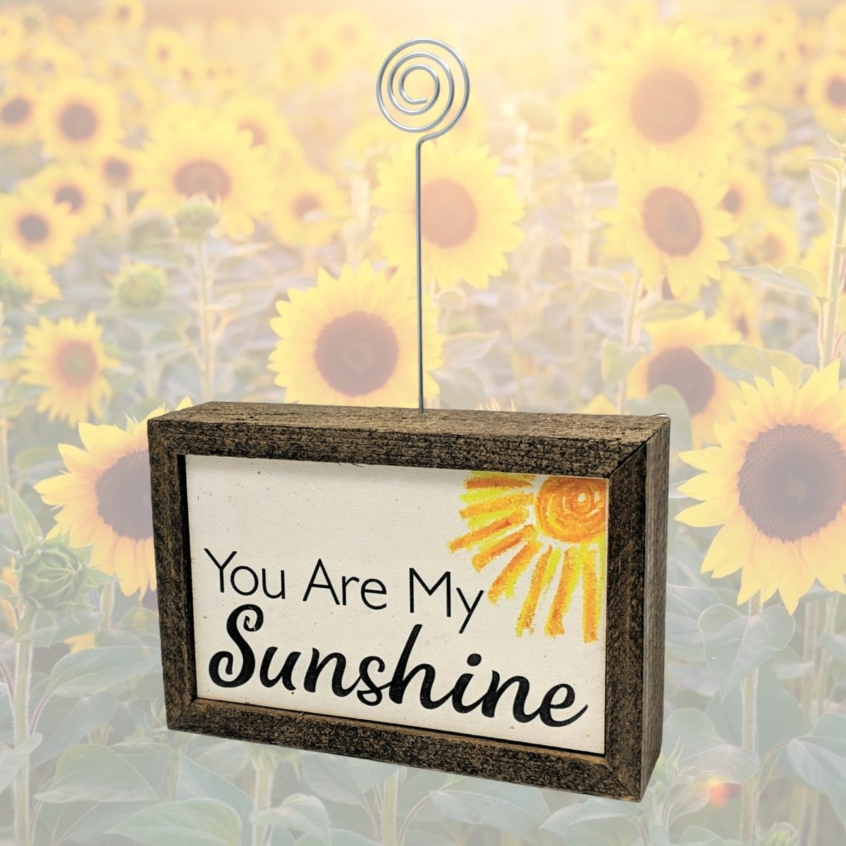 Tabletop Picture Frame Block - You Are My Sunshine 6x4" | Farmhouse World