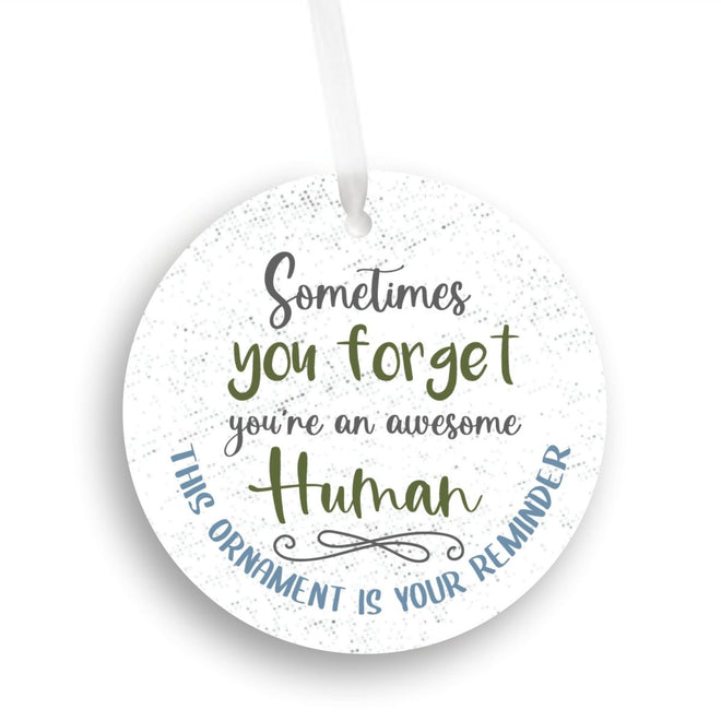 Awesome Human Christmas Ornament | Farmhouse World