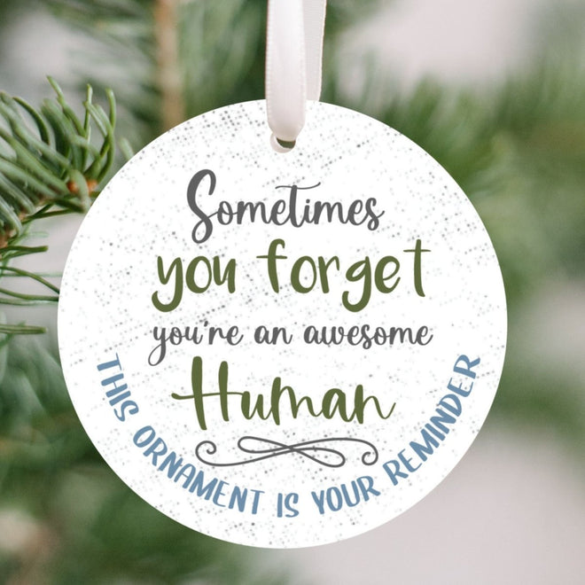 Awesome Human Christmas Ornament | Farmhouse World