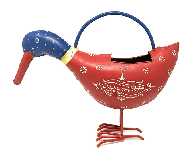 Bandana Red Duck Metal Watering Can - Decroative & Functional | Farmhouse World