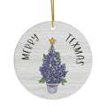 Bluebonnet Tree Ornament Merry Texmas | Farmhouse World