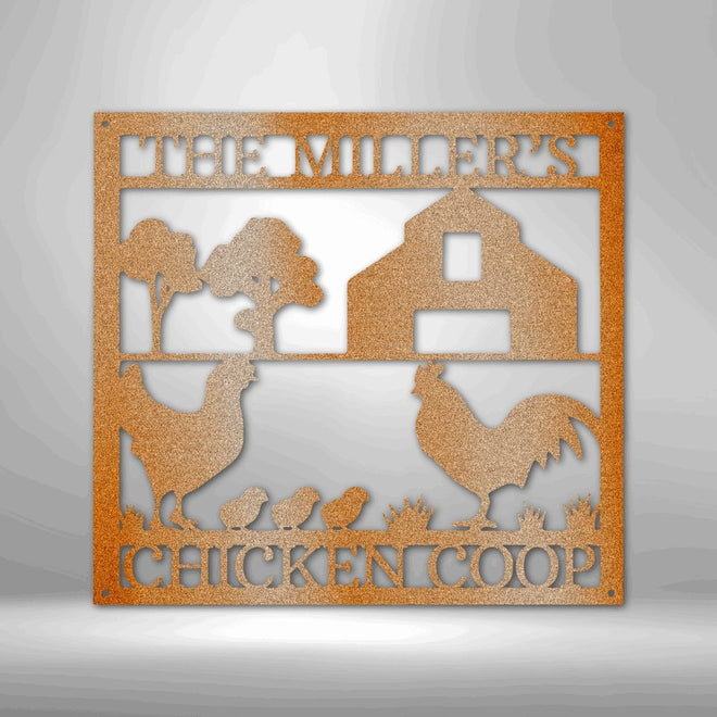 Chicken Coop Sign Personalized | Farmhouse World