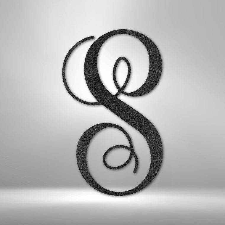 Custom Initial Monogram Metal Sign | Farmhouse World